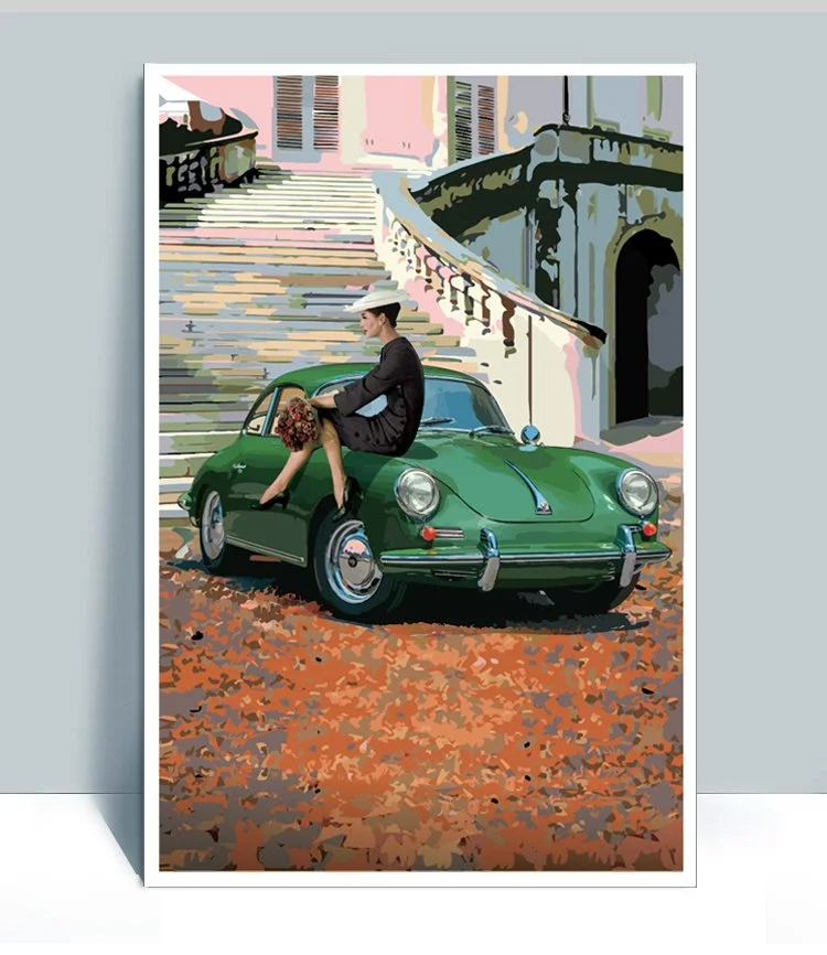 アイリーンページ The Air Factor-ALUMINUM POSTERS Irish green C Karmann-bodied coupe